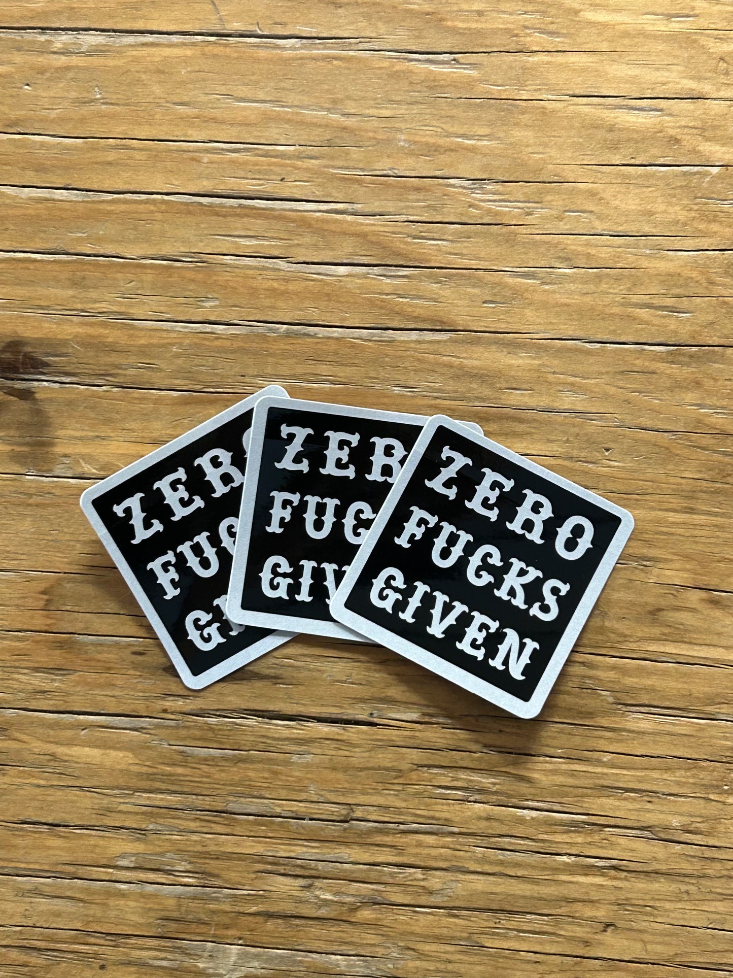 ZERO FUCKS GIVEN - STICKER