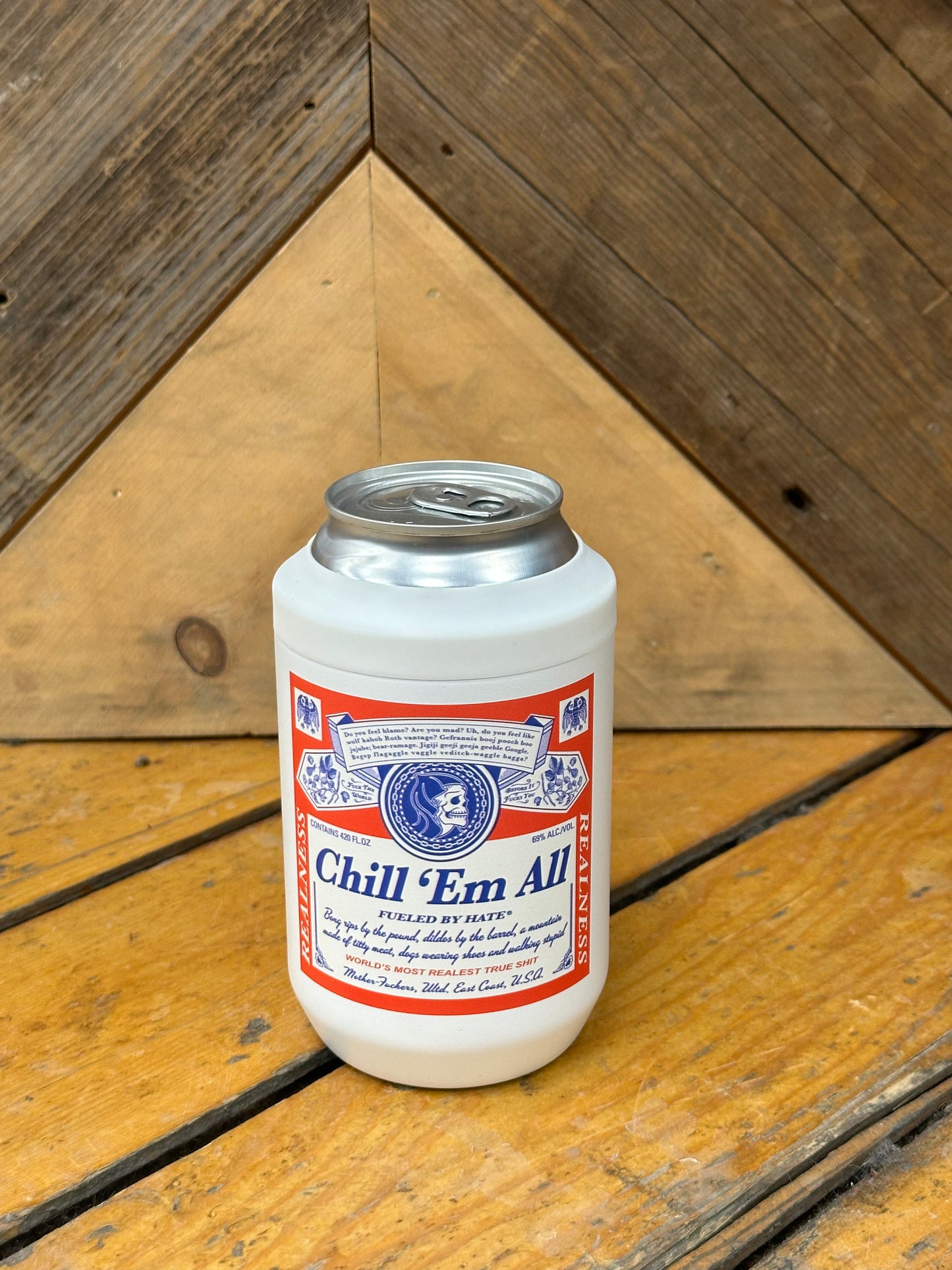 CHILL 'EM - STAINLESS STEEL CAN COOLER