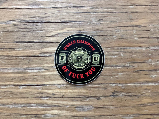WORLD CHAMP - STICKER