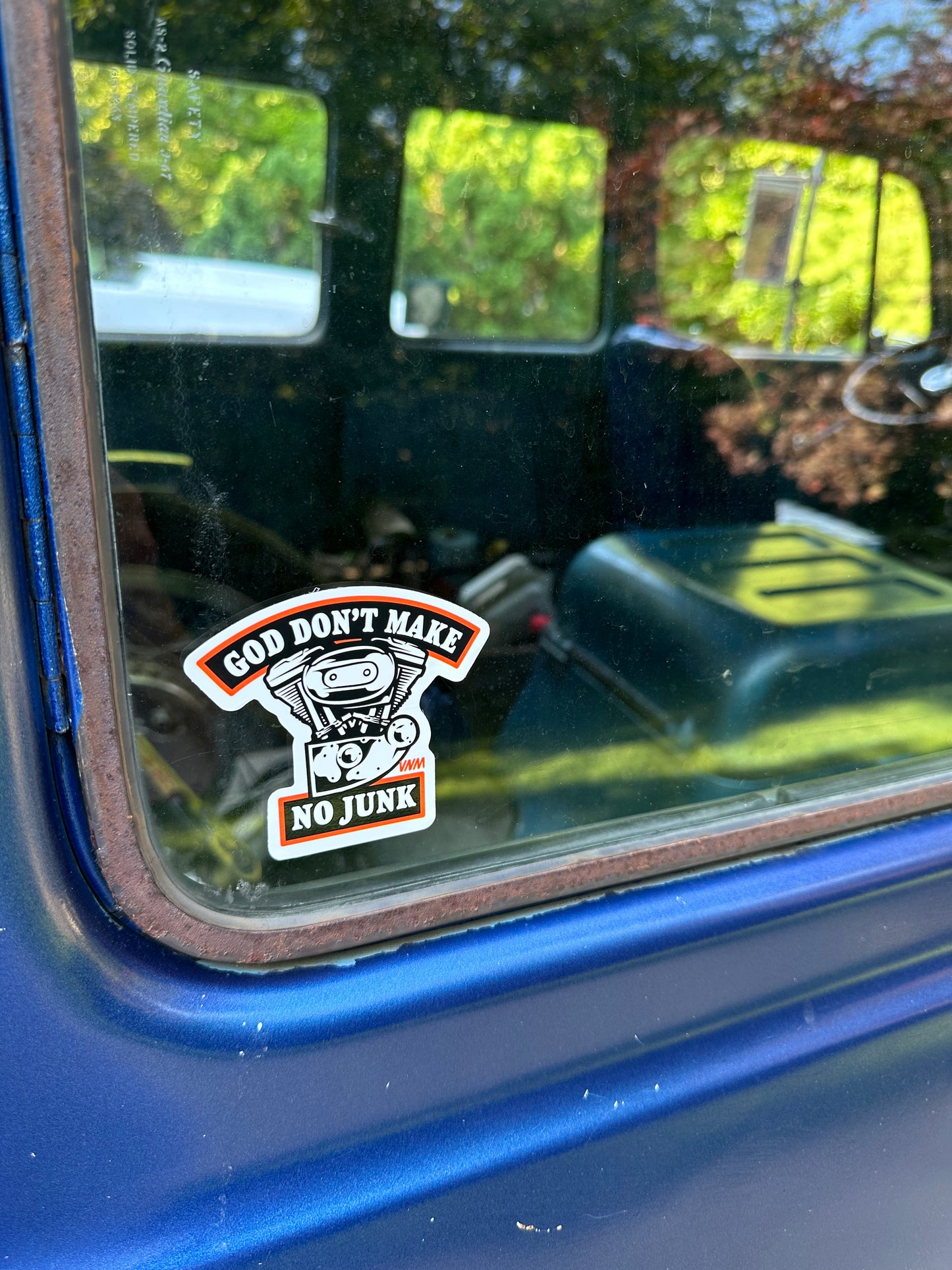 GOD DON'T MAKE NO JUNK 3" sticker