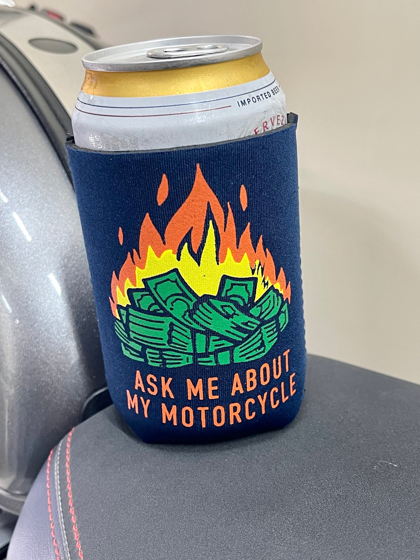 ASK ME ABOUT MY MOTORCYCLE - KOOZIE