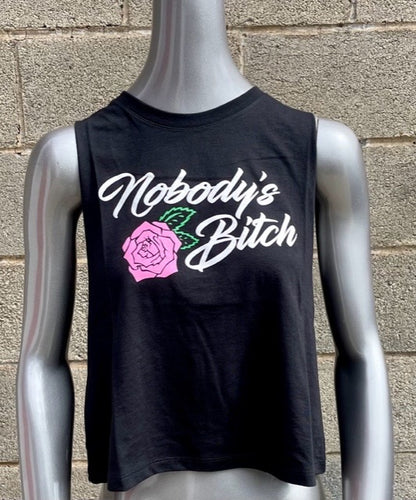 NOBODY'S BITCH - WOMEN'S TANK TOP, RACERBACK