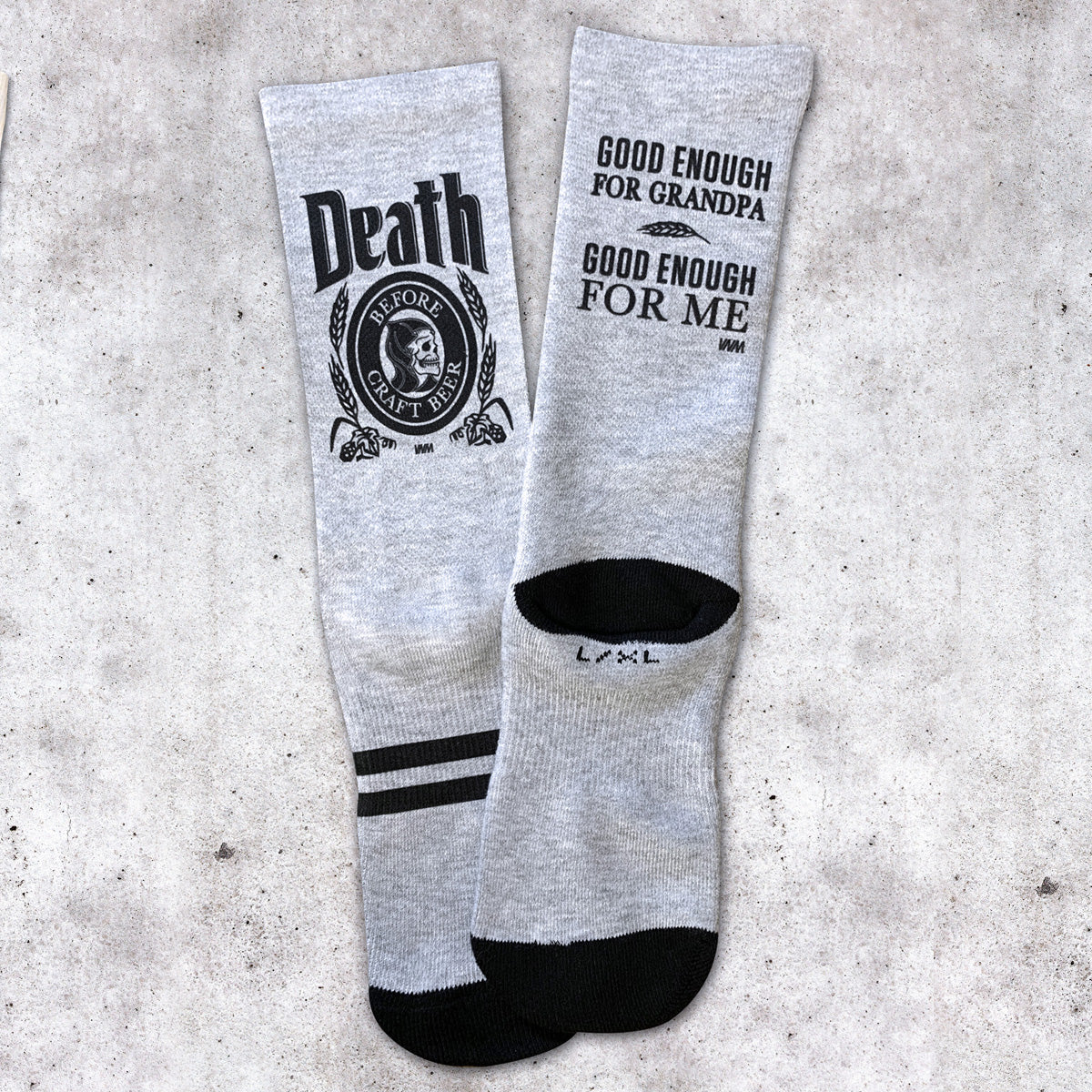 DEATH BEFORE - SOCKS (HEATHER)