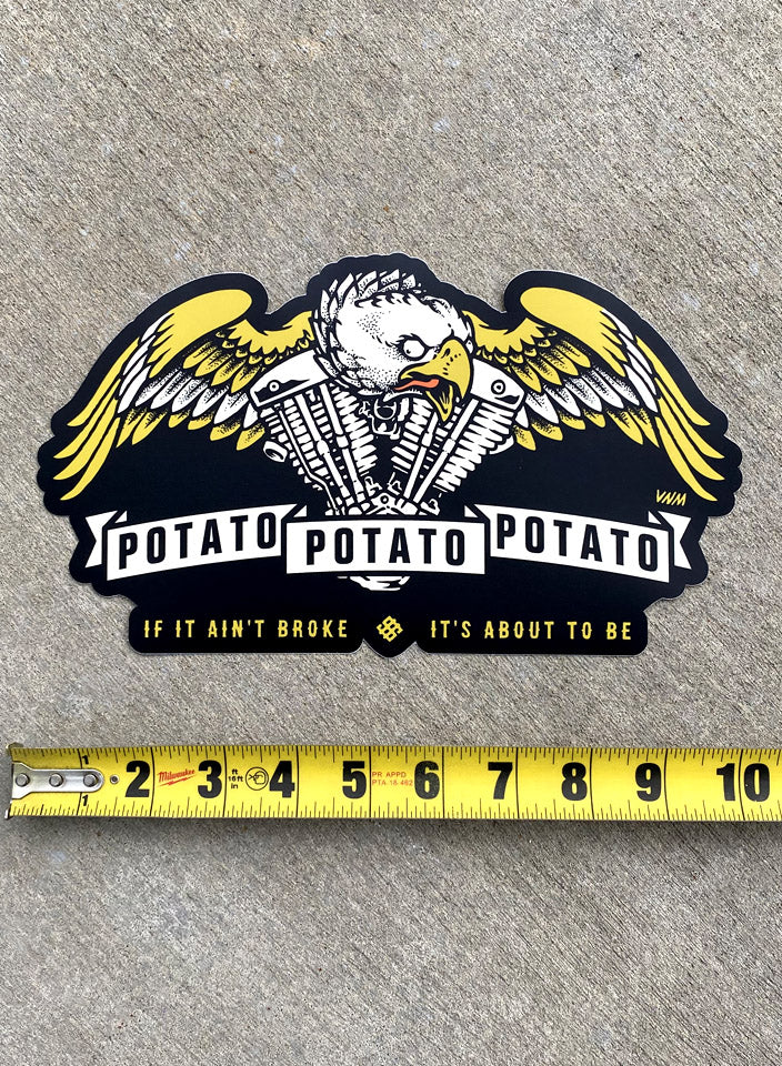 POTATO POTATO POTATO - JUMBO 10" STICKERS