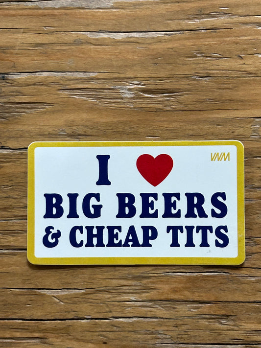 BIG BEERS - STICKER