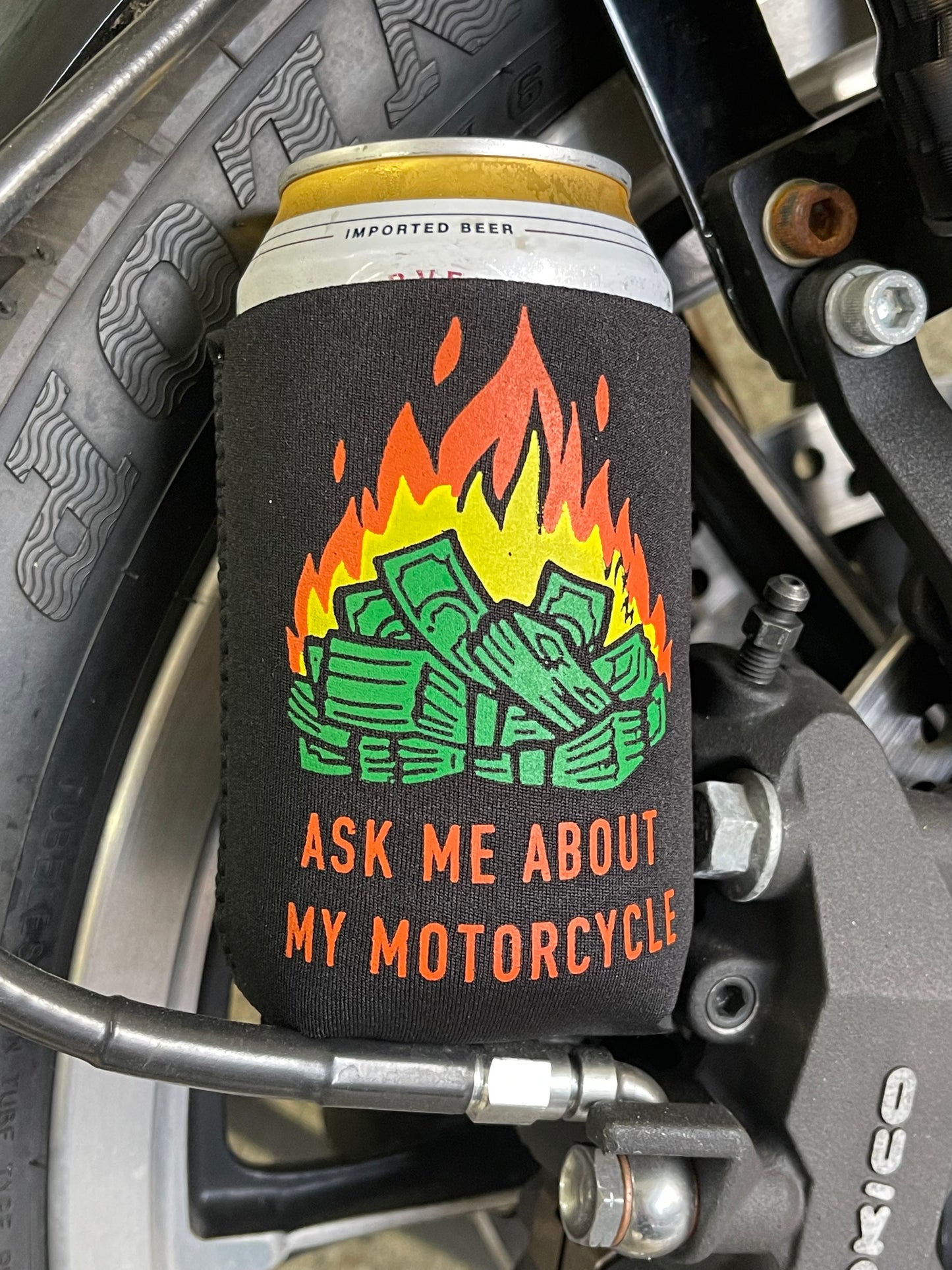 ASK ME ABOUT MY MOTORCYCLE - KOOZIE