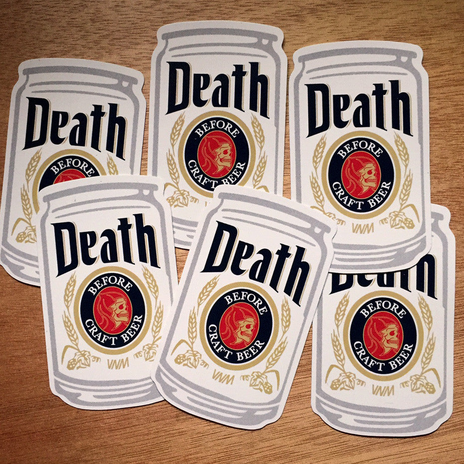 DEATH BEFORE - STICKER 6-pack