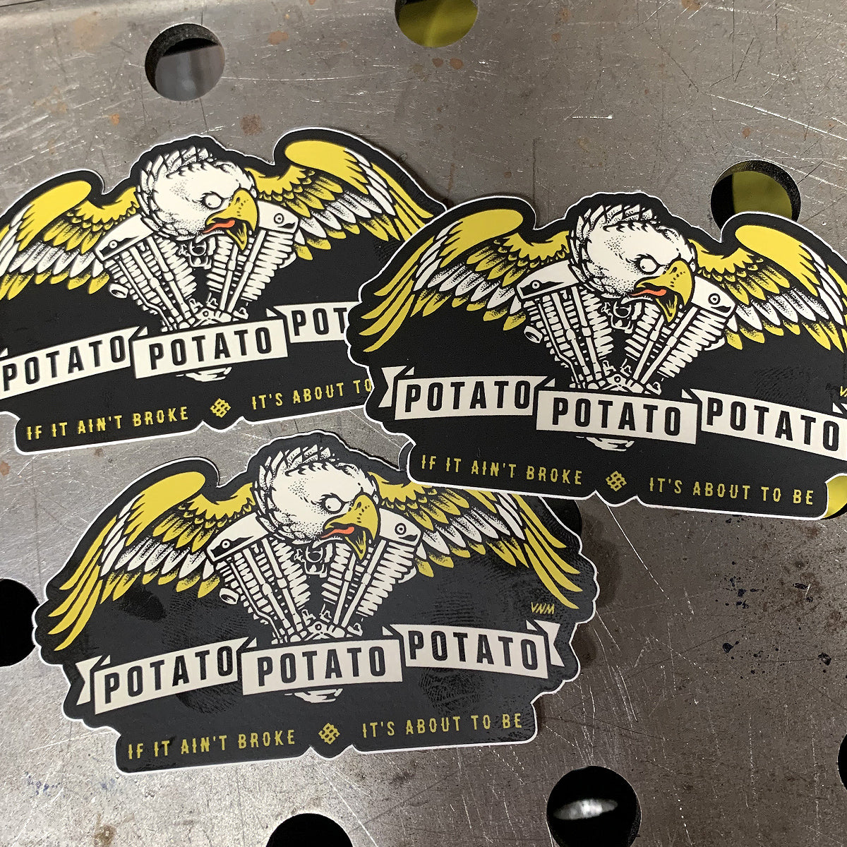 POTATO - 4" STICKERS 3-PACK